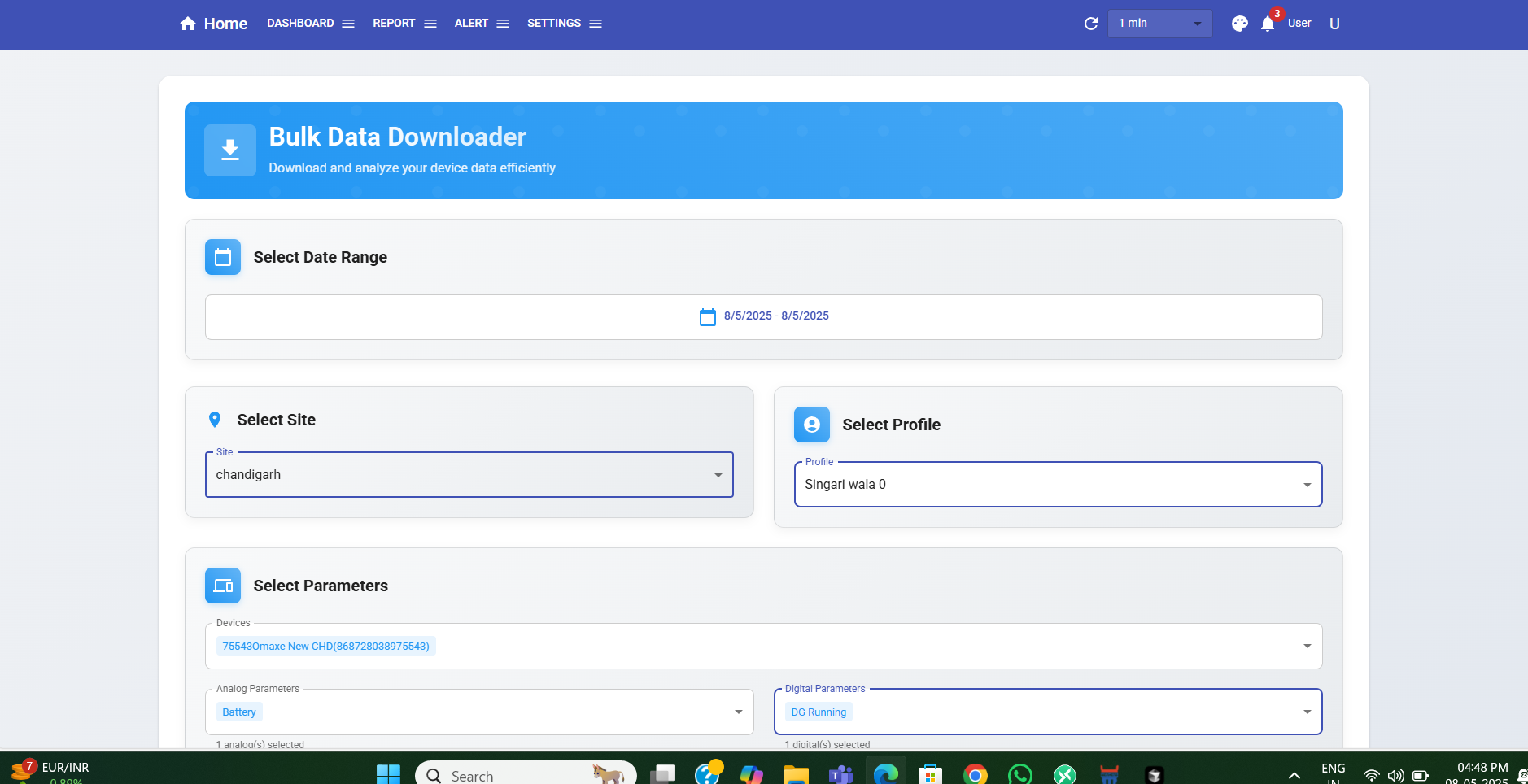 user side bulk data downloader